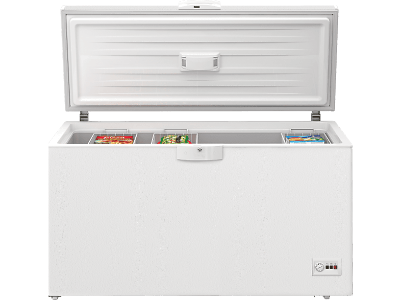 Beko HSM46740 451l 155.5 cm Ancho Cíclico 4 Estrellas Iluminación LED 3 Cestos Blanco