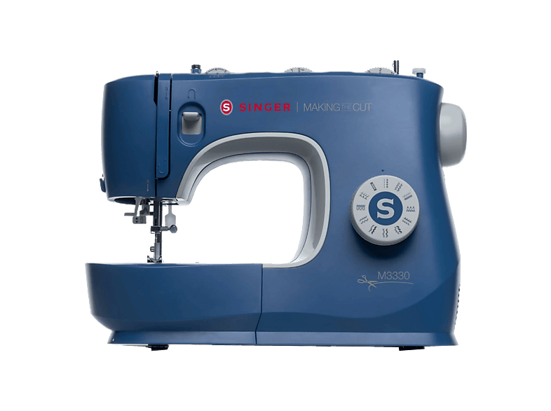 Singer M3335 23 Diseños de Puntada Puntada Falso Overlock Costura Recta y Zig-zag Enhebrador Automático Brazo Libre Azul