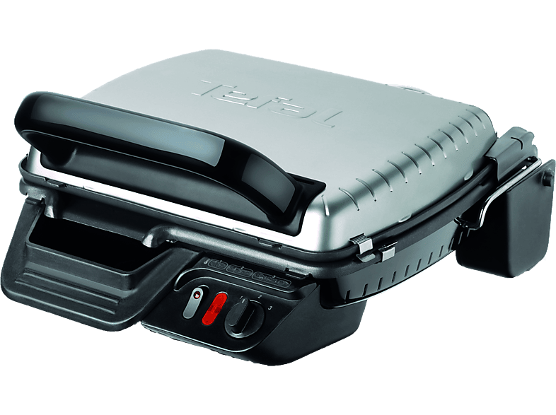 Tefal GC 305012 Potencia 2000 W 2 modos de cocción Barbacoa y panini Planchas antiadherentes y aptas para lavavajillas Acero Inoxidable