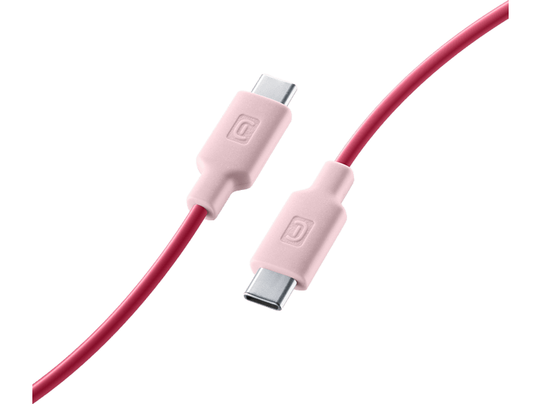 CellularLine  Stylecolor Conector USB - C to USB-C 1 m Rosa