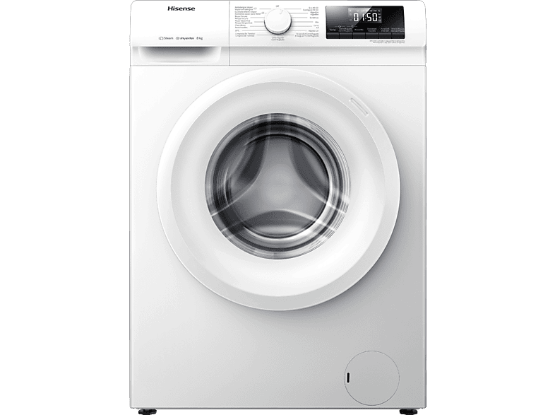 Hisense WFQP801419VM 8 kg 1400 rpm 15 Programas Función Vapor Blanco