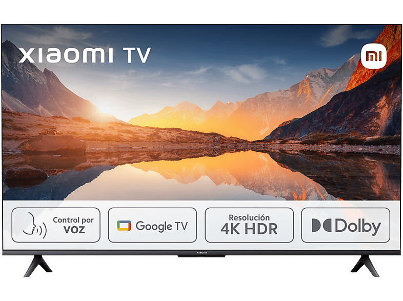 Xiaomi A 2025 55 HDR 4K Smart TV (Google TV) Dolby Audio DTS Virtual:X Control por voz Black