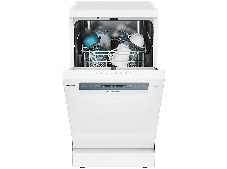 Candy Rapido' CF0C7SB0FW  10 servicios 8 programas 45 cm  Motor Inverter Wi-Fi Blanco