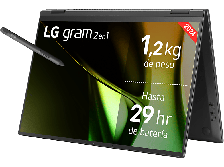 LG 14T90S-G.AA75B 14 WUXGA  Intel® Evo™ Edition Core™ Ultra 7-155H 16 GB RAM 512 GB SSD Arc™ GPU W11H Negro Obsidiana