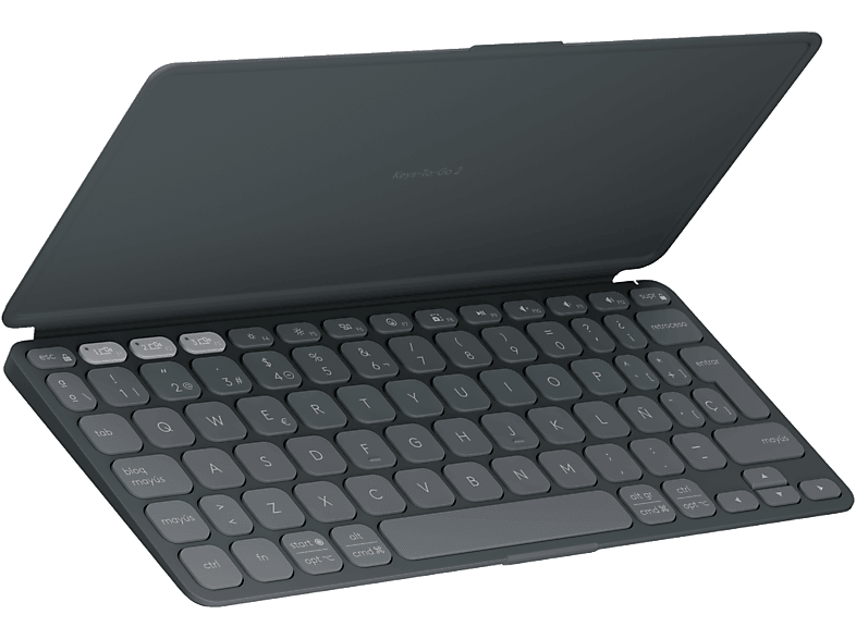 Logitech Keys to Go 2 Multidispositivo Multisistema operativo 3 años de pila Fila de accesos directos Personalizable Negro