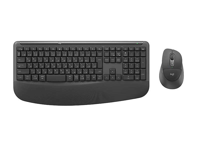 Logitech Signature MK880 Inalámbrico Bluetooth Reposamanos Multidispositivo PC-Mac Personalizable Negro