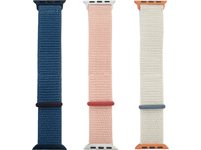 Friendly License FRSWB083 Pack de 3 Correas Apple Watch 38/40/41 mm Nylon Multicolor