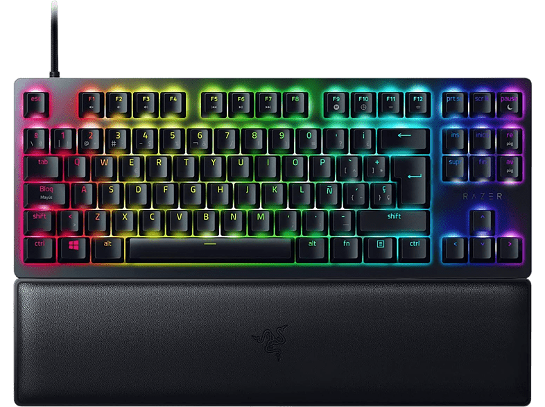 Razer Huntsman V2 Tenkeyless (Purple Switch) USB-C Retroiluminación Chroma RGB Negro