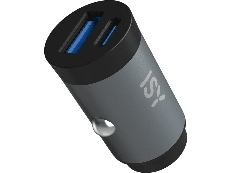 ISY ICC-5030-AC USB A y USB C 32 W Gris y negro