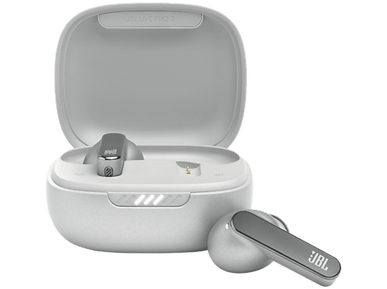 JBL Live Pro 2 De botón BT 5.2 Hasta 40 horas IPX5 Plata + Estuche de carga