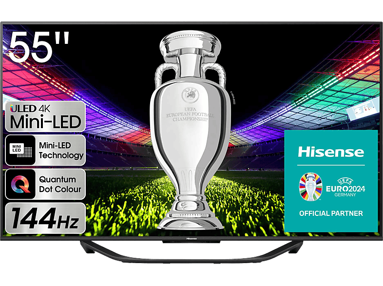 Hisense 55U7KQ Smart TV UHD 4K Quantum Dot Colour Modo Juego 144Hz Full Array Local Dimming Hi-View Dolby Vision IQ & Atmos