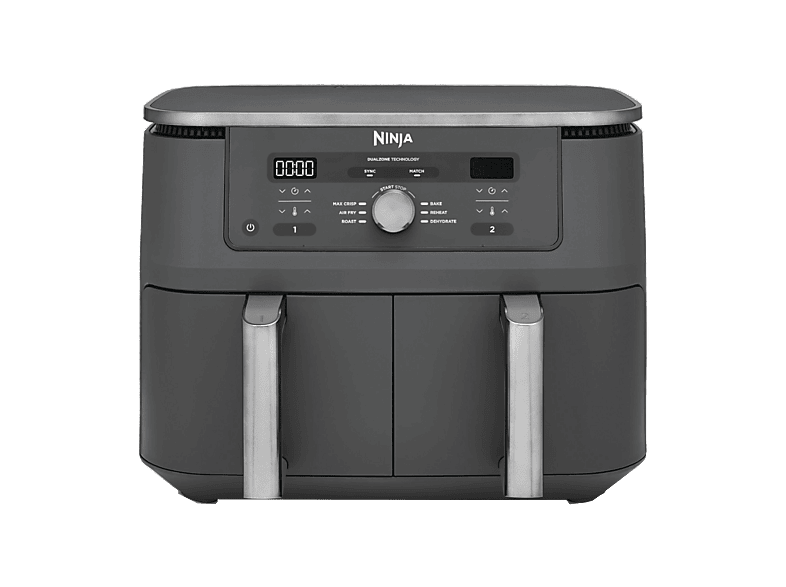 Ninja DZ400EU 9.5L(4.75L por cajón) 2 Zonas de Cocción Independientes 2470 W 240 °C 6 Programas Gris metalizado