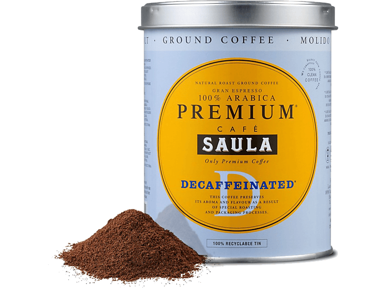 Saula Premium Descafeinado Arábica 250 g
