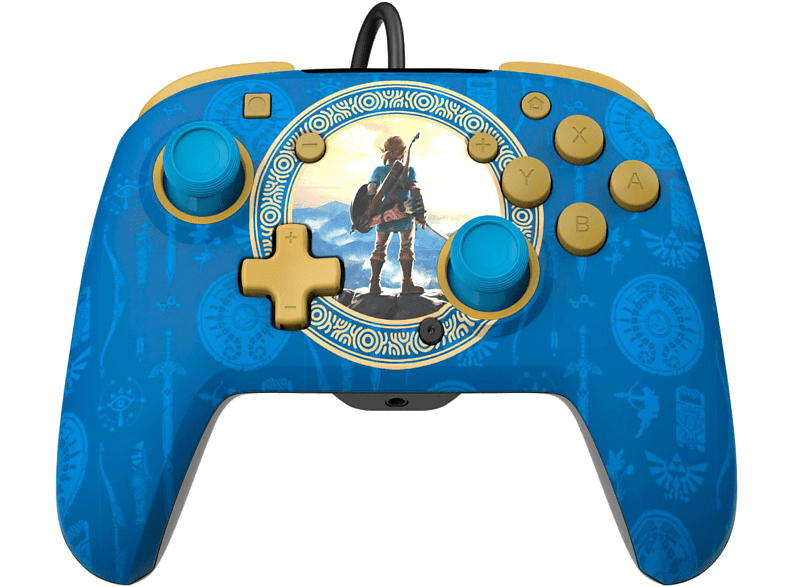 PDP Rematch Wired Zelda Hyrule Blue Nintendo Switch Con Cable USB Hyrule Blue