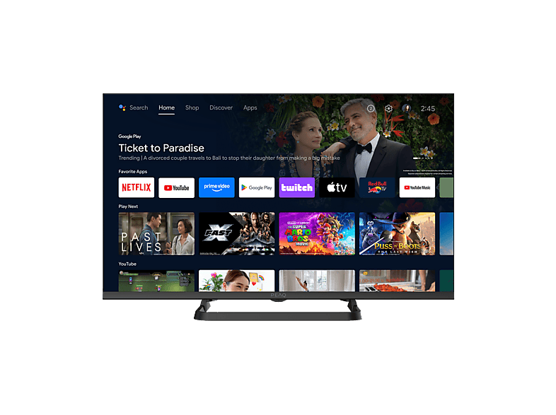 PEAQ PTV 32AF 5025C HM Full-HD MSD9216 Smart TV Android TV Modo Hotel TV Negro