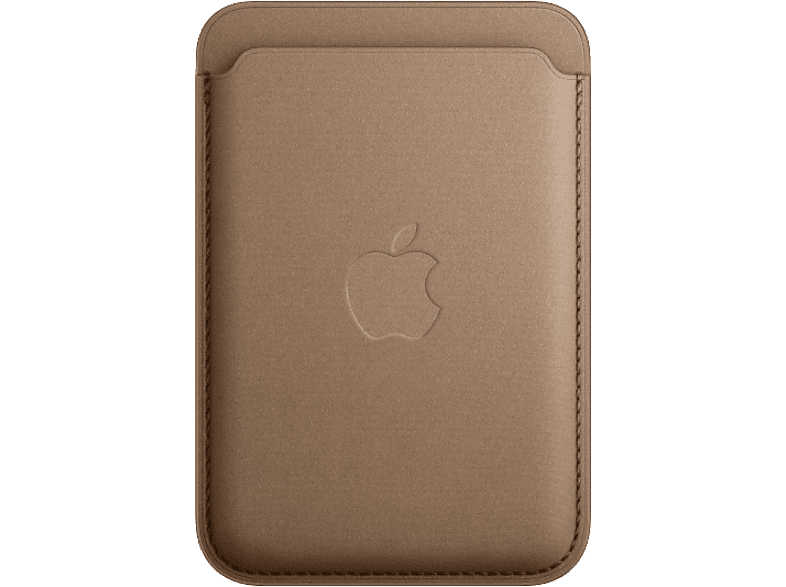 APPLE Cartera de trenzado fino con MagSafe para el iPhone Marrón topo
