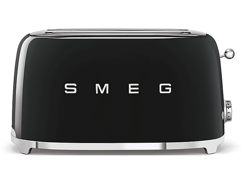 Smeg TSF02BLEU 6 niveles 1500 W 4 rebanadas 2 ranuras Función descongelar/recalentar Negro