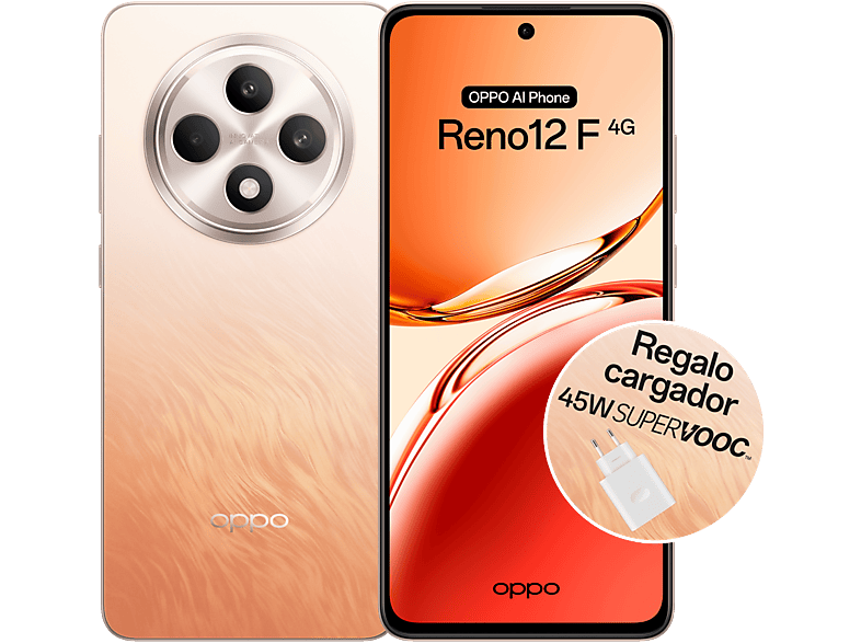 OPPO Reno 12 F 4G Amber Orange 256 GB 8 GB RAM 6.67 AMOLED Full HD+ 120 Hz Qualcomm® Snapdragon 685 5000 mAh Android
