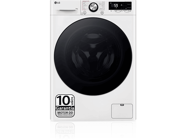 LG F4WR7010AGW Serie 700 10 kg 1400 rpm 14 Programas AI Direct Drive ™ Steam™ Blanco