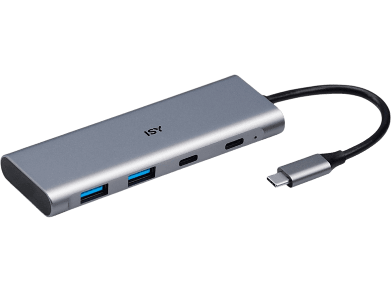 ISY IHU-5200 USB-C 4 Puertos 5 Gbps 7.5 W Plata