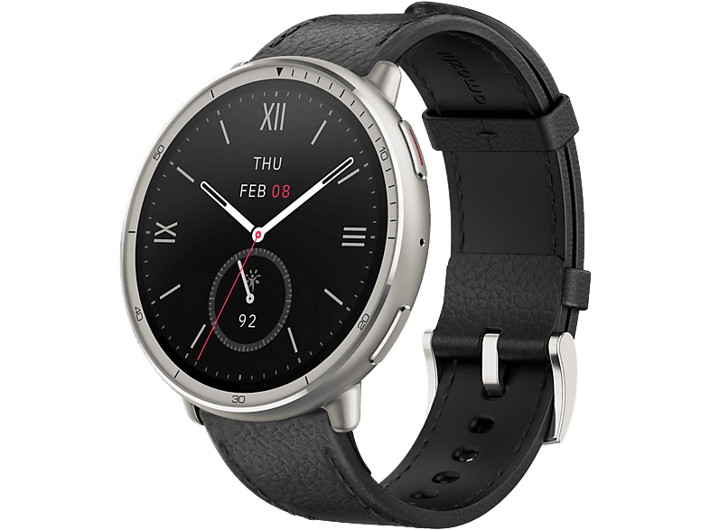 Amazfit Active 2 Round Premium 1.32 AMOLED NFC Entrenamiento con IA BioTracker Acero inoxidable Negro