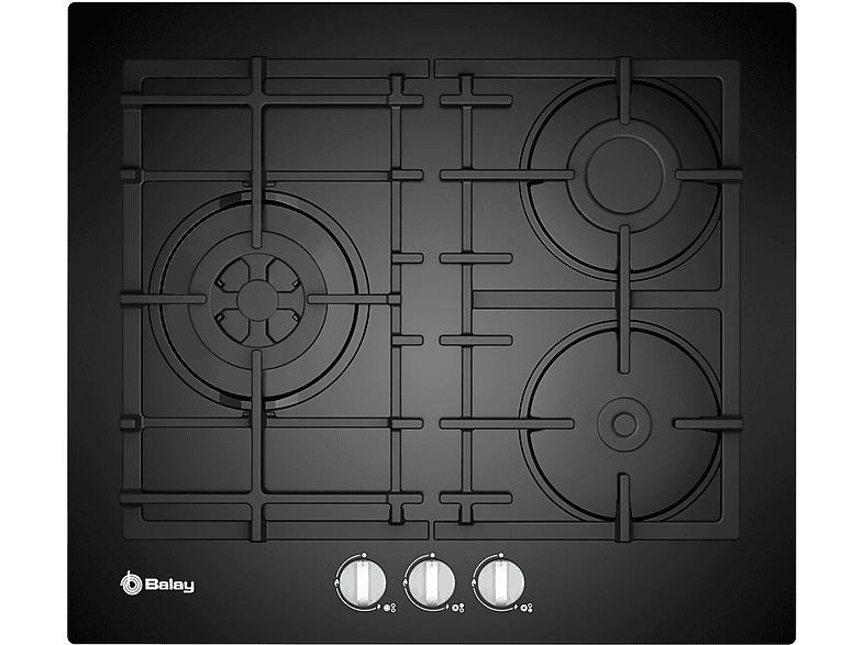 Balay 3ETG563HB 3 zona(s) zonas A la derecha Detrás 590 mm Negro