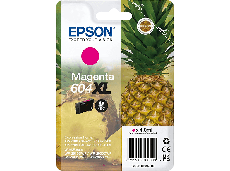 Epson 604XL INK Tamaño XL Hasta 500 páginas Magenta