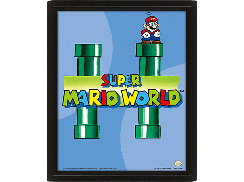 Sherwood Super Mario World - Tuberías Enmarcado Licencia oficial Super Mario