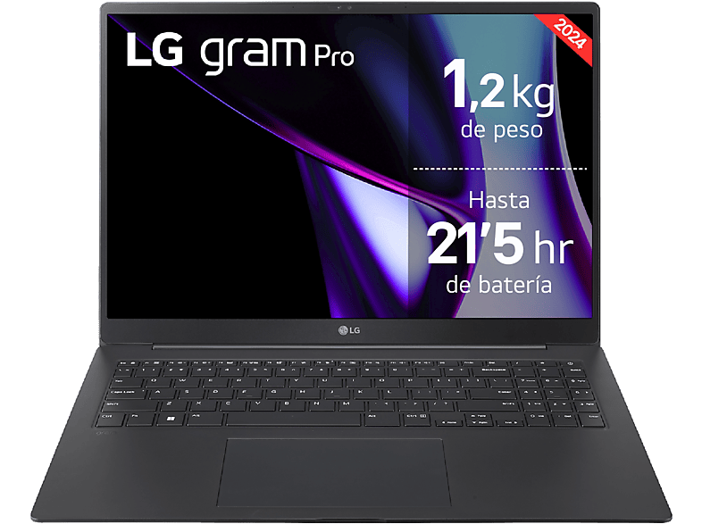 LG 16Z90SP-K.AD88B 16 OLED 4K Intel® Core™ Evo™ Ultra 7-155H 32 GB RAM 1 TB SSD Arc™ GPU W11H Negro Obsidiana