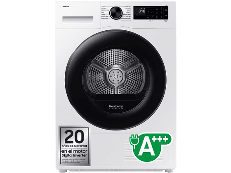 Samsung DV90DG52A0AEEC 9 kg 14 programas Hygiene Care Inteligencia Artificial y SmartThings Clase C Blanco