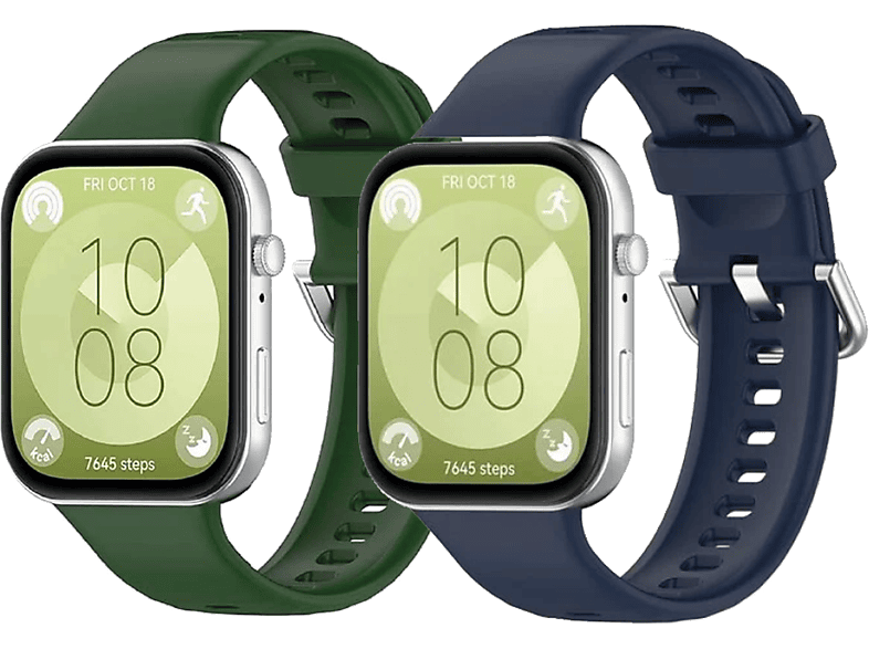 Friendly License FRSWB103 Silicona Compatible con Huawei Watch Fit 3 Verde y Azul