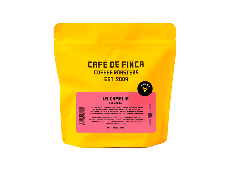 Café de Finca La Camelia 100% Arábica Clásico Variedad: Colombia Caturra Castillo 250g Para Espresso y Superauto
