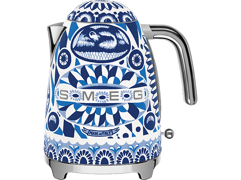 Smeg Blu Mediterraneo D&G 2400 W 1.7 l Indicador de nivel de agua Inox 50's Style