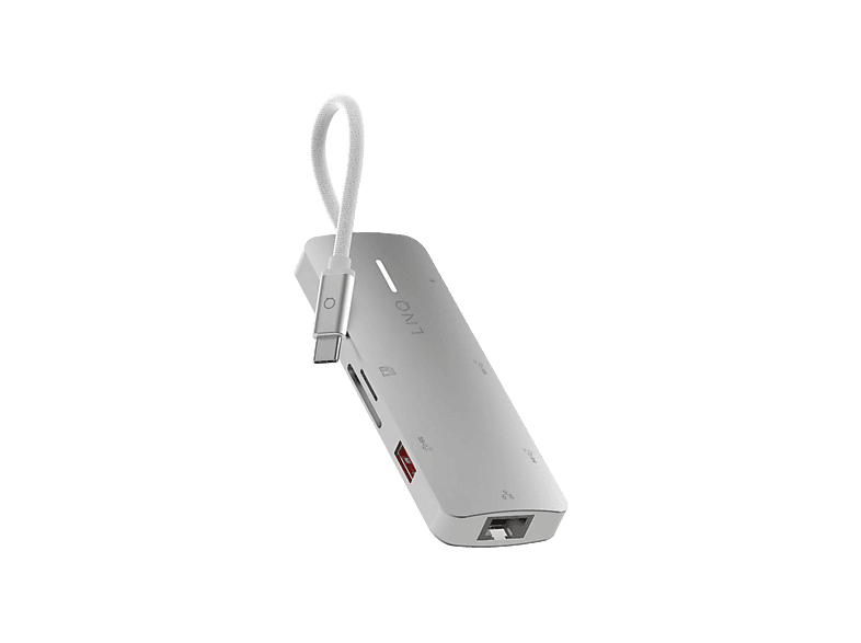 Linq ProConnect 8in1 Lector de tarjetas Carga rápida de 140W Blanco