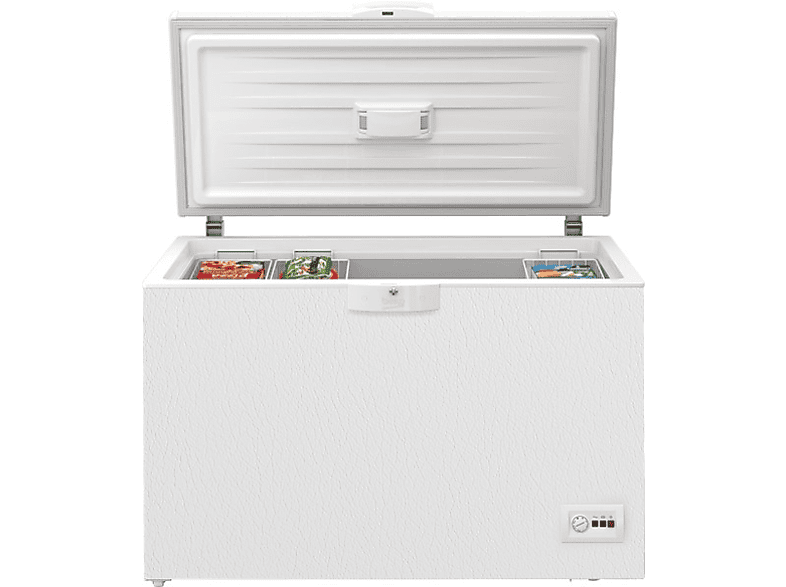 Beko HSM37540 360 l 129 cm Ancho Arcón 36 dB(A) Cíclico Blanco