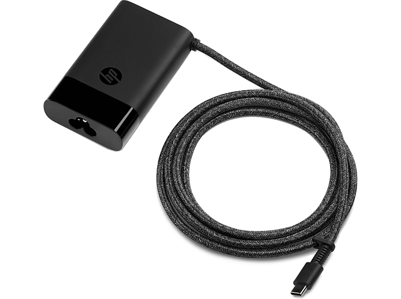 HP 65W 2 USB-C Carga rápida Alimentación universal  Negro