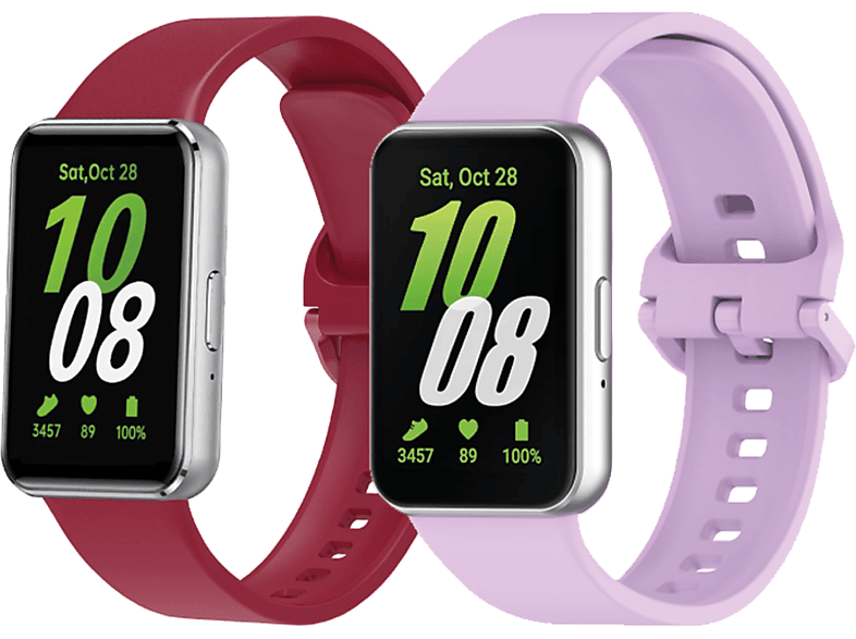 Friendly License FRSWB105 Silicona Compatible con Samsung Galaxy Watch Fit 3 Vino y Lila