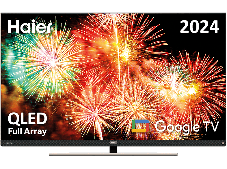 Haier S90 Series H55S900UX  Full Array Smart TV (Google TV) HDR 4K Altavoz Frontal Dolby Atmos-Vision Gaming 120Hz Plata