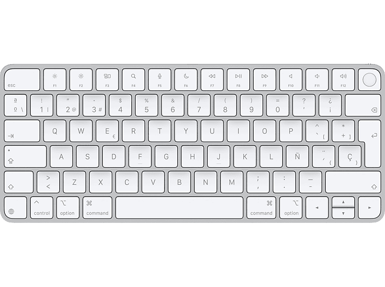 Apple Magic Keyboard con Touch ID para modelos de Mac carga USB-C Blanco
