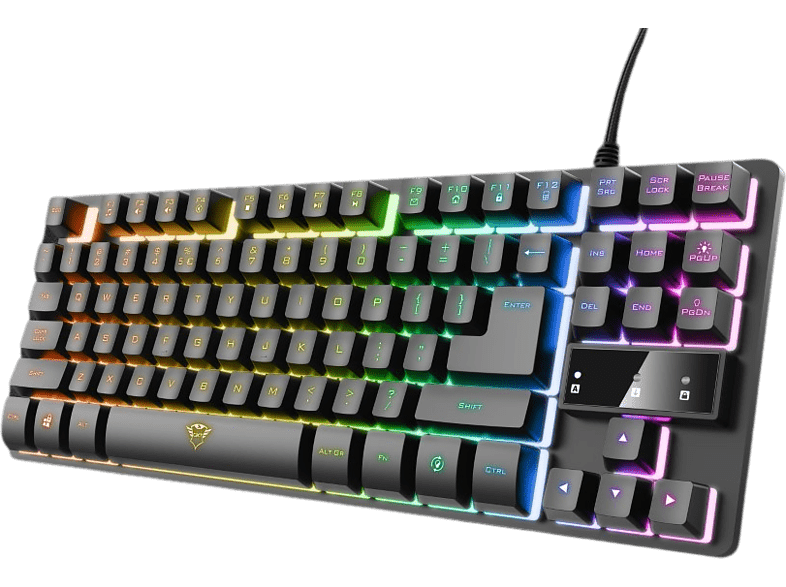 Trust GXT 833 Thado TKL Con Cable 87 Teclas Iluminación RGB USB Anti-Ghosting Negro