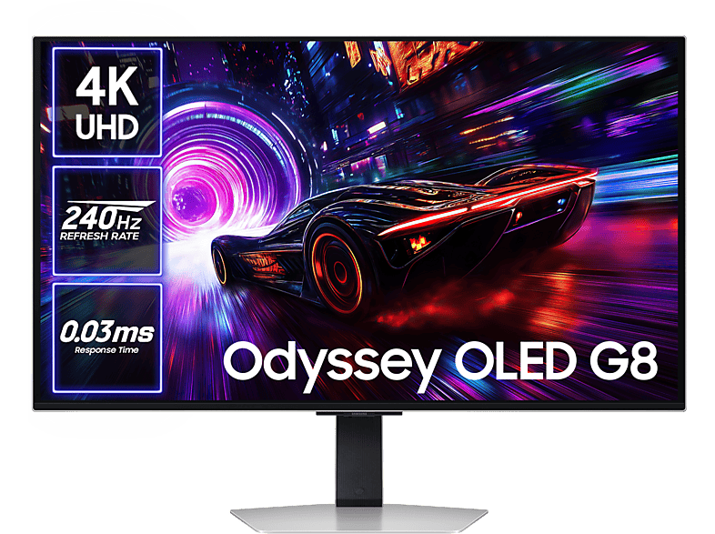Samsung Odyssey OLED G81SF LS32FG812SUXEN 32  UHD 4K 240 Hz 0.03 ms (G/G) AMD FreeSync Premium Pro Altura justa Plata