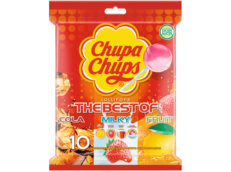 Chupa Chups Sabores variados 10 unidades
