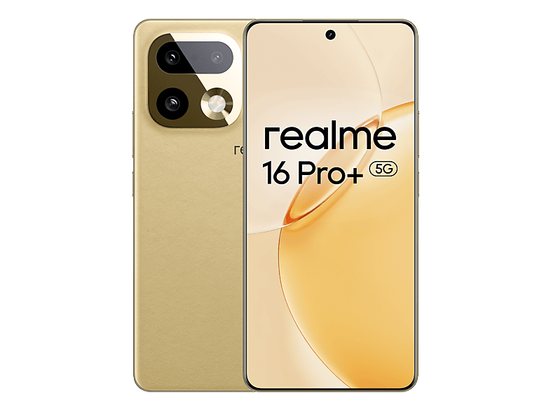Realme 16 Pro+ Master Gold 512 GB 12 GB RAM 6.8 HyperGlow 4D Curve+ de 144Hz Qualcomm Snapdragon 7 Gen 4 7000 mAh