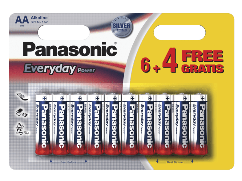 Panasonic Everyday Power Batería alcalina 6+4 unidades