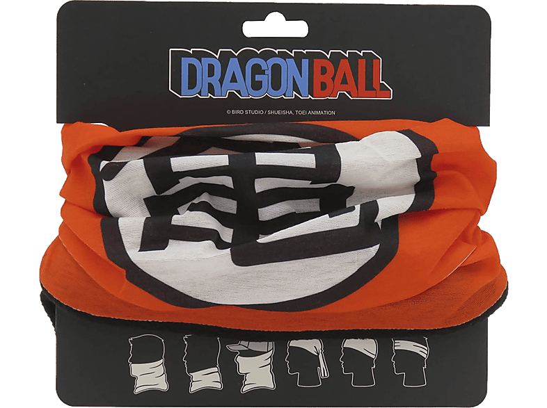 Sherwood Bufanda Tubular Diseño Goku Naranja y blanco