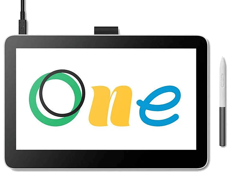 Wacom One 13 Touch 13.3  Lápiz digital Full-HD Multitáctil Compatible con Windows Mac Android y Chrome OS Negro