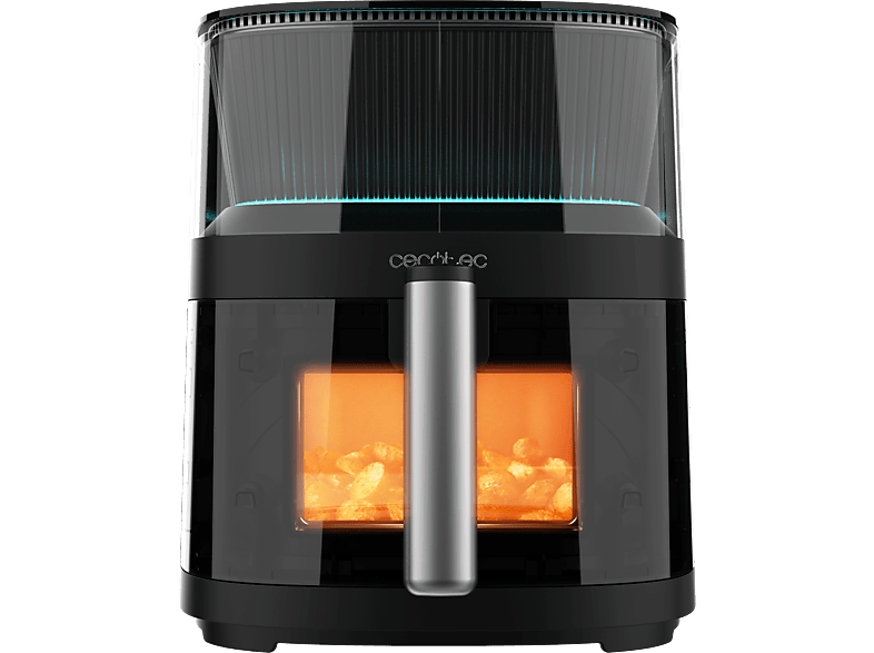 Cecotec Cecofry Neon 5000 1500 W 5L Ventana Auto-dosificador de agua  Pulveriza automáticamente 10 menús Black