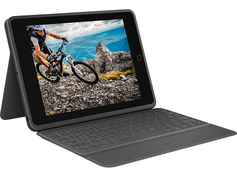 Logitech Rugged Folio QWERTY Español USB Tipo C Negro