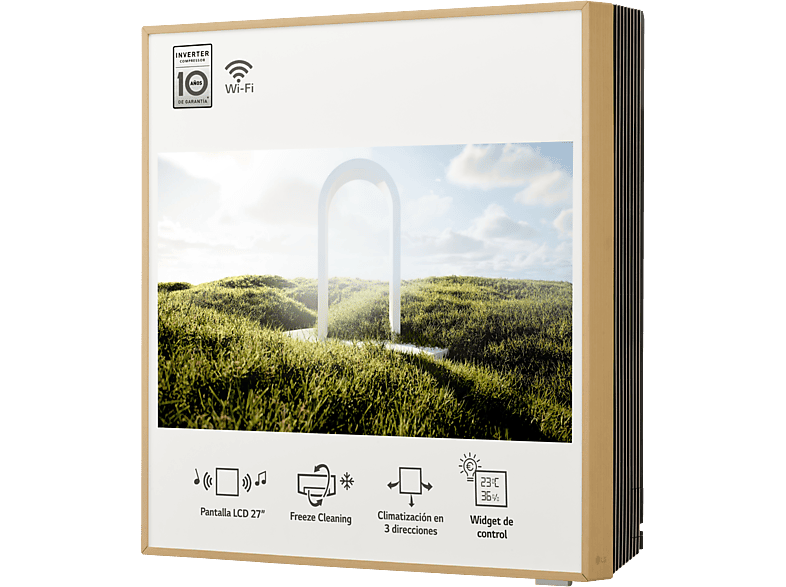 LG GALLERY12TV 4070 BTU/h WiFi Madera y blanco