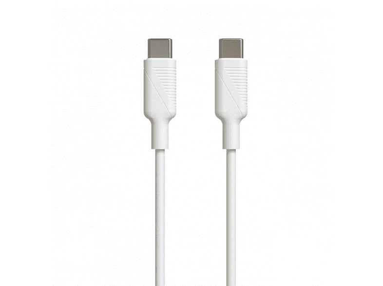 Muvit MCUSC0008 1.2 m 3 A De USB-C a USB Tipo C Blanco